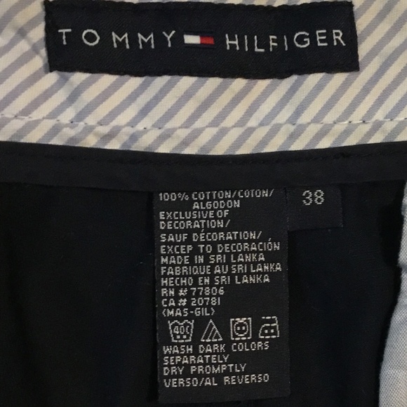 Tommy Hilfiger Navy Blue Mens Bermuda Shorts Size 38 - Picture 4 of 6